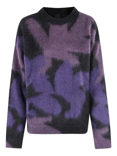  Roberto Collina Patterned Crew-neck Sweater - Purple 