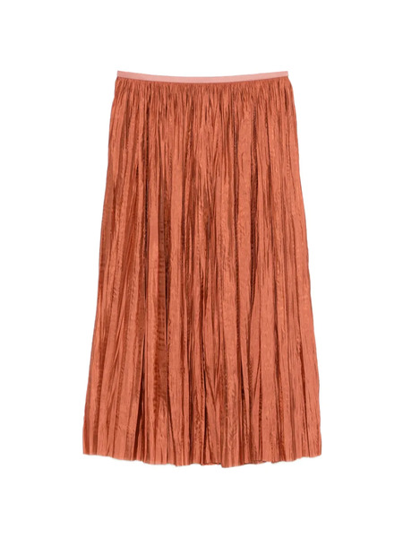  Roberto Collina Pleated Midi Skirt - Orange 