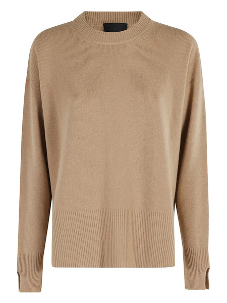  Roberto Collina Ribbed-hem Cashmere-silk Blend Sweater - Neutrals 