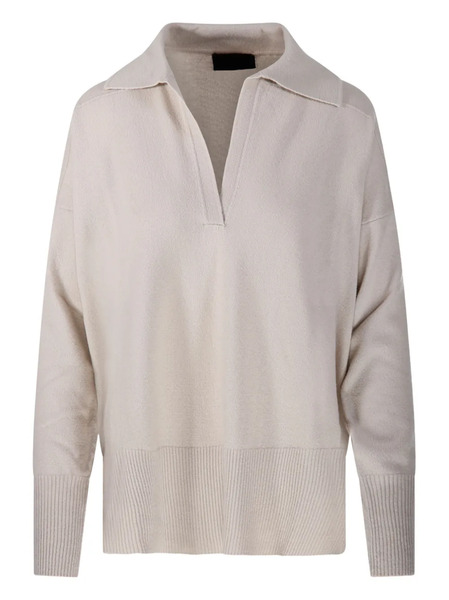 Roberto Collina Ribbed-hem Polo Top - Neutrals 