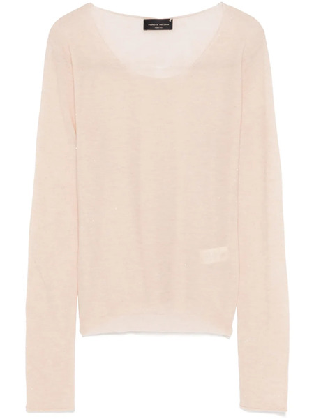  Roberto Collina Sequined Top - Neutrals 