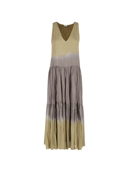  Roberto Collina Tie-dye Effect Maxi Dress - Neutrals 