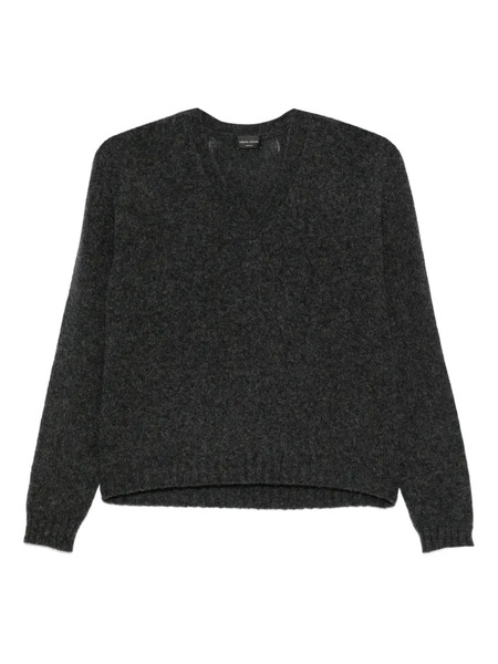  Roberto Collina V-neck Boxy Sweater - Grey 