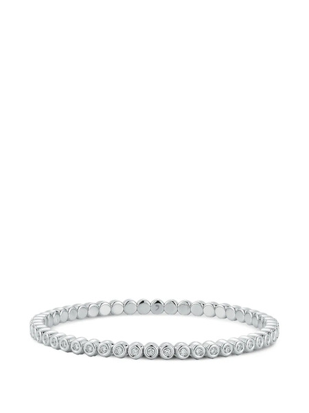  Roberto Demeglio Diamond Bezel Stretch Bracelet - Silver 