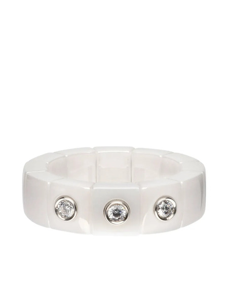  Roberto Demeglio Diamond Stretch Ring - White 