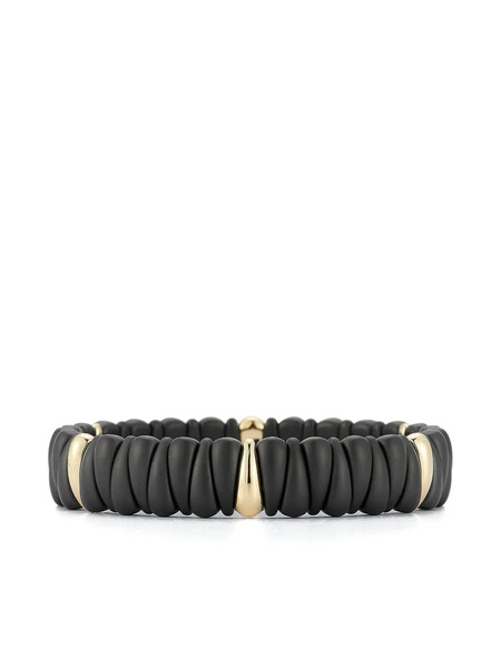  Roberto Demeglio 18k Yellow Gold Six Section Stretch Bracelet 