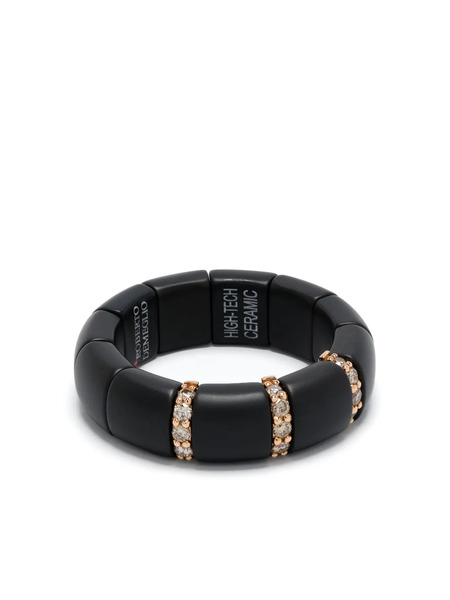  Roberto Demeglio 18kt Rose Gold Diamond Ring - Black 