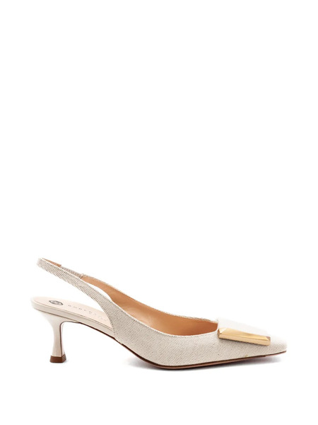  Roberto Festa Arienne Canvas Sandals - Neutrals 