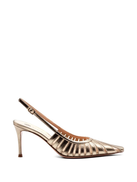  Roberto Festa Cut-out Slingback Pumps - Gold 