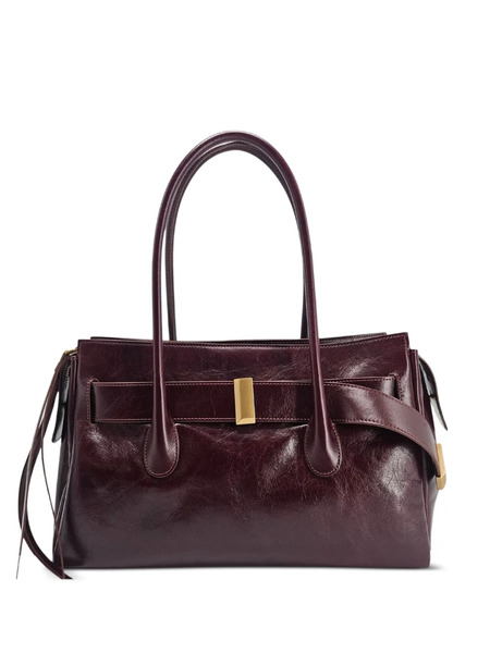  Roberto Festa Emeralda Leather Shoulder Bag - Red 