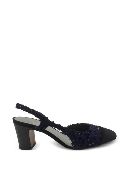  Roberto Festa Ficus Frayed Slingback Pumps - Blue 
