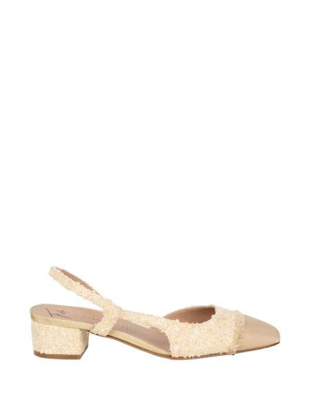  Roberto Festa Fringed Heeled Pumps - Neutrals 