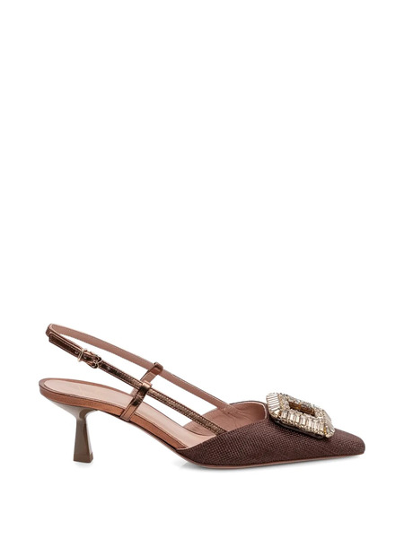  Roberto Festa Ingrid Pointed-toe Pumps - Brown 