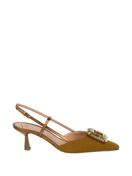  Roberto Festa Ingrid Slingback Heeled Pumps - Green 
