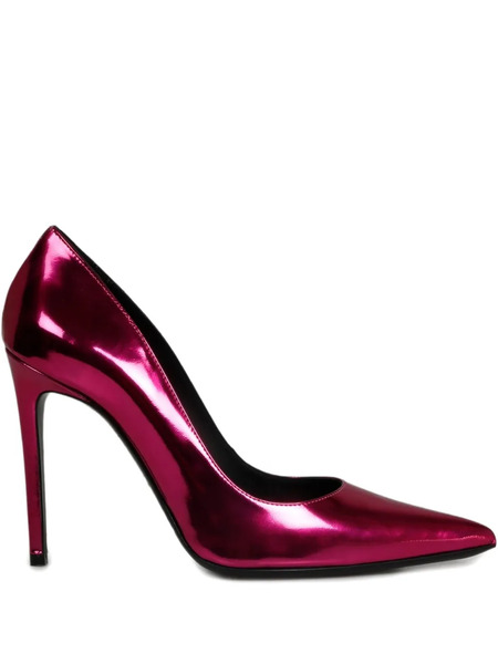  Roberto Festa 100mm Metallic Pumps - Red 