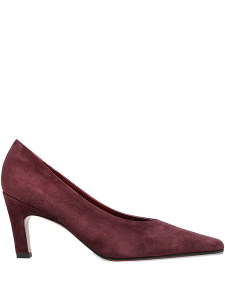  Roberto Festa Wara Squared Suede Pumps - Brown 