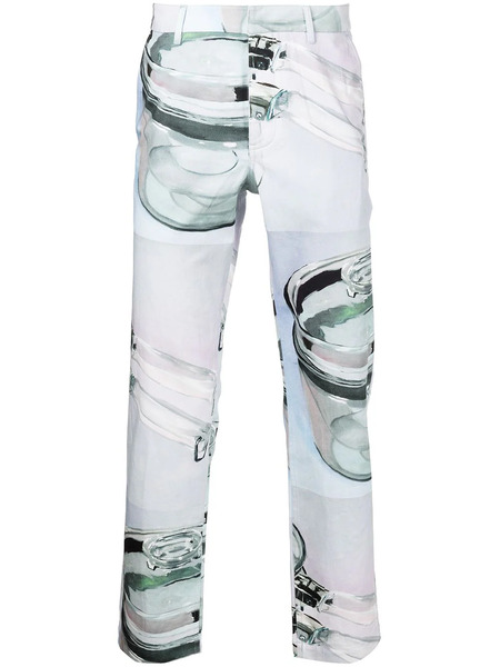  Rochambeau X Nick Farhi Pyrex-print Trousers - Grey 
