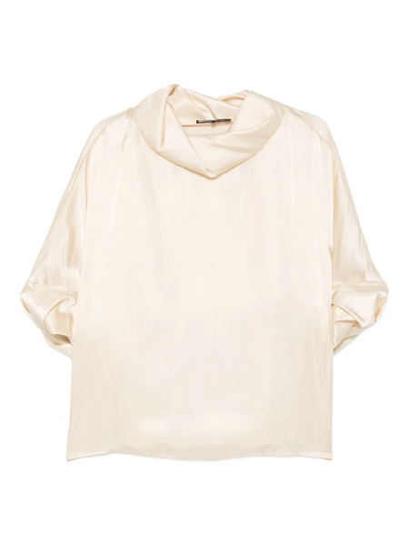  Rochas Cowl-neck Blouse - Neutrals 