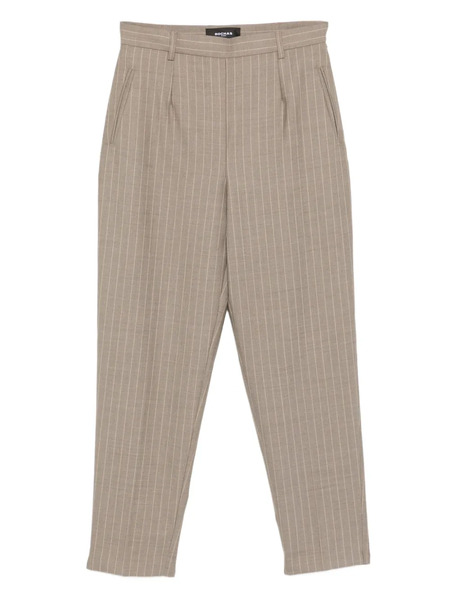  Rochas Pinstriped Pleated Trousers - Neutrals 