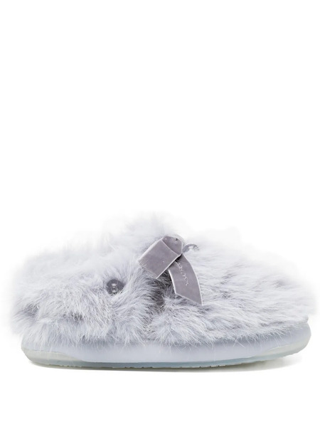  Rockfish X Susan Fang Furry Mules - Blue 