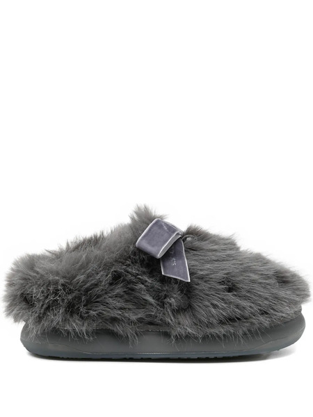  Rockfish X Susan Fang Furry Mules - Grey 