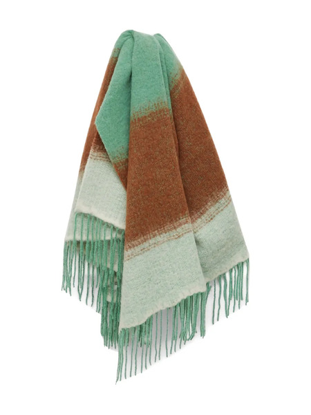  Rodebjer Beau Fringed Scarf - Green 