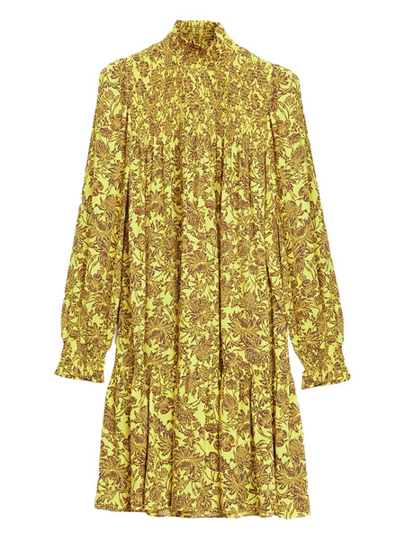  Rodebjer Floral-print Midi Dress - Yellow 