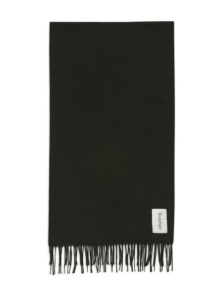  Rodebjer Wega Fringed Wool Scarf - Green 