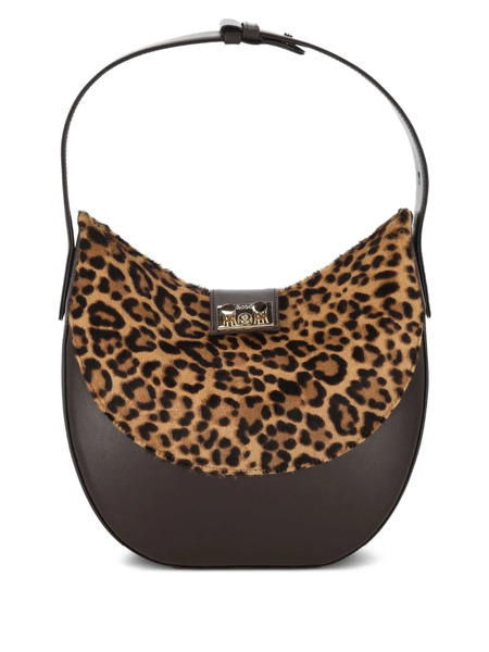  Rodo Leopard-print Shoulder Bag - Brown 