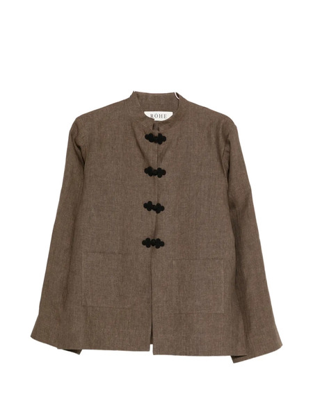  Róhe Appliqué Pocket Jacket - Brown 