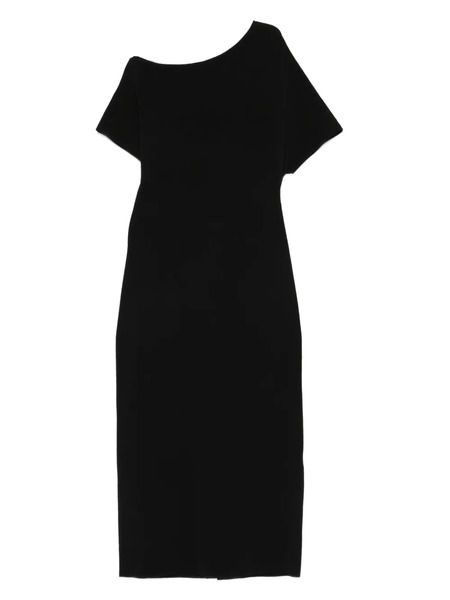  Róhe Asymmetric Jersey Dress - Black 