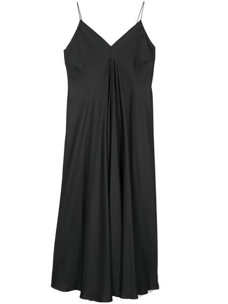  Róhe Asymmetric Silk Dress - Black 