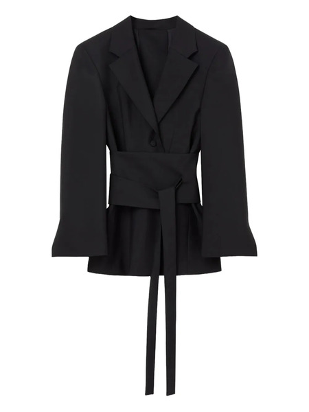 Róhe Belted Wide-sleeve Blazer - Black 