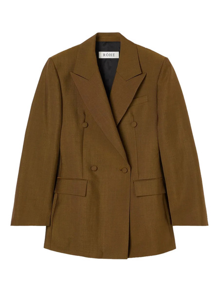  Róhe Double-breasted Blazer - Brown 