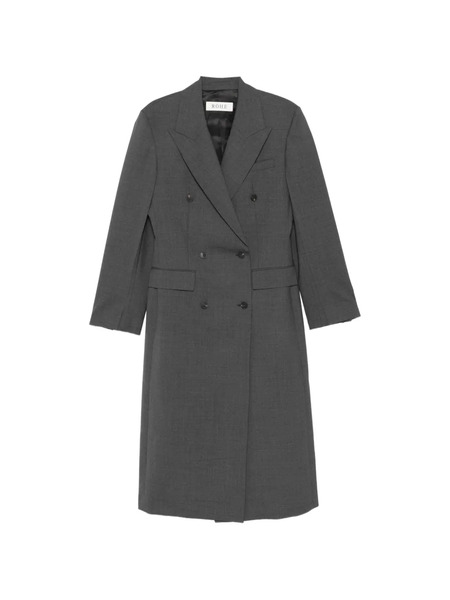  Róhe Double-breasted Blazer Coat - Grey 
