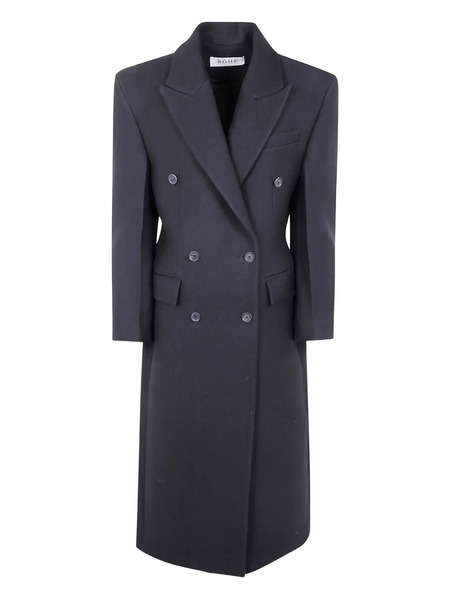  Róhe Double-breasted Coat - Black 