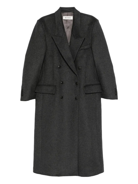  Róhe Double-breasted Coat - Grey 