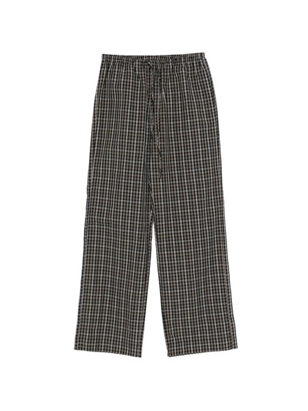  Róhe Drawstring Checked Trousers - Black 