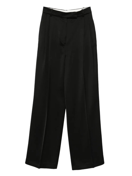  Róhe High-waist Satin Trousers - Black 