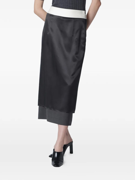  Róhe Inside-out Midi Skirt - Black 