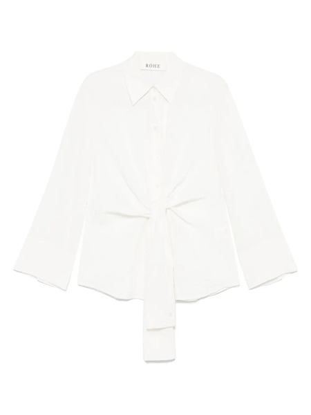  Róhe Knotted Hammered Shirt - Neutrals 