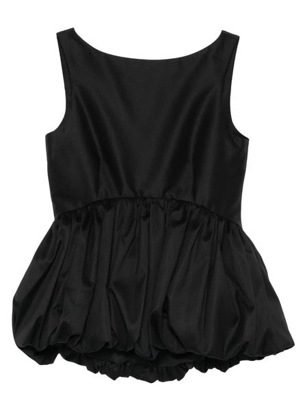  Róhe Peplum-hem Top - Black 