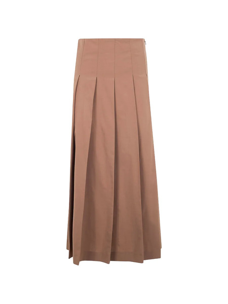  Róhe Pleated Skirt - Brown 