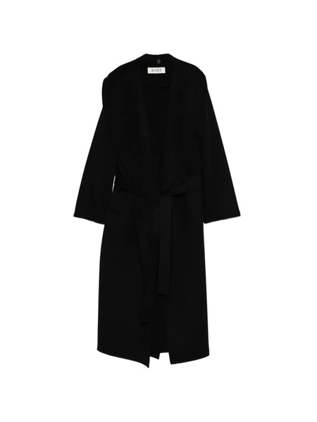  Róhe Signature Scarf Coat - Black 