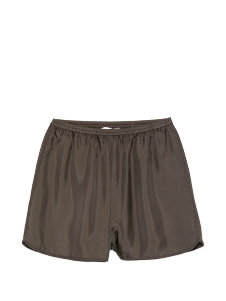  Róhe Silk Shorts - Brown 