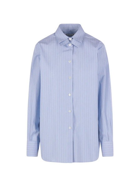  Róhe Striped Button-up Shirt - Blue 