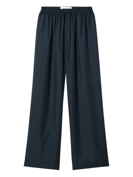  Róhe Wide-leg Silk Trousers - Blue 