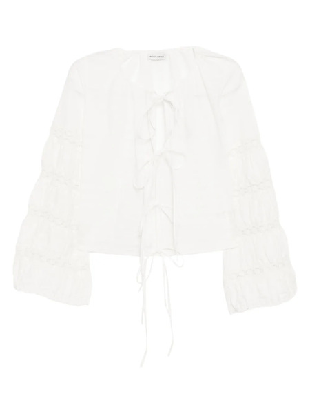 Róisín Pierce Floral-embroidered Blouse - Neutrals 