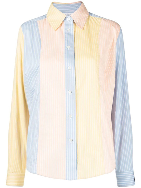  Rokh Colour-block Striped Shirt - Multicolour 