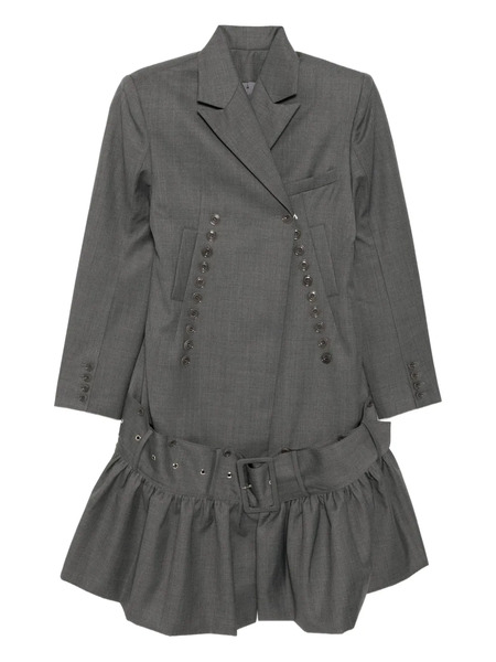  Rokh Flared-hem Coat - Grey 